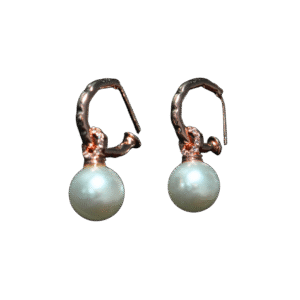 Classic Pearl Drop Hoop Earrings