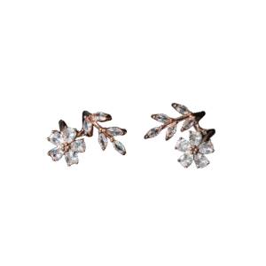 Crystal Blossom Ear Climbers