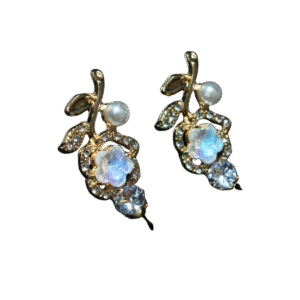 Crystal Floral Branch Earrings