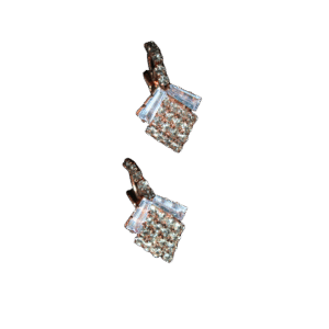 Square Crystal Statement Earrings